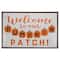 20&#x22; Orange &#x26; White Welcome to Our Pumpkin Patch Metal Wall D&#xE9;cor